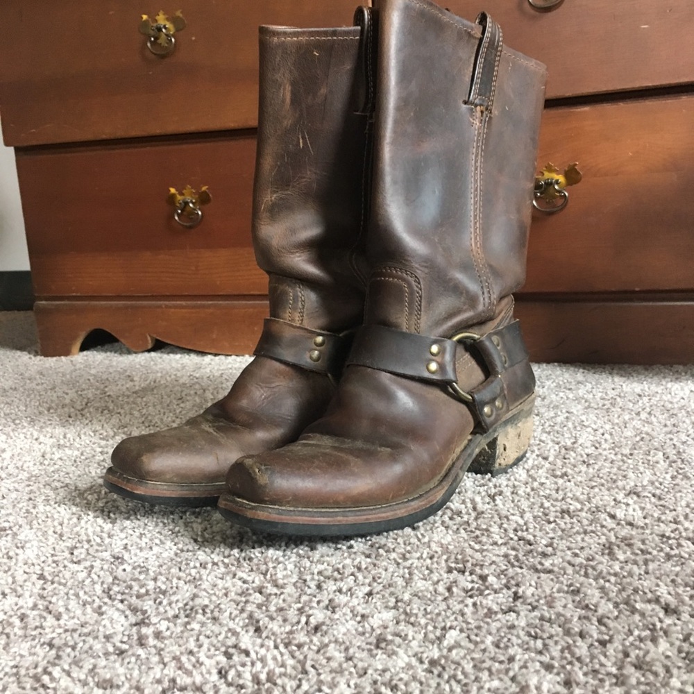 Frye harness boots